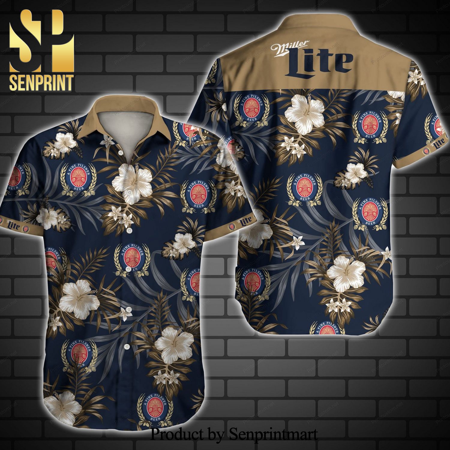 Miller Lite Beer Full Printing Hawaiian Shirt