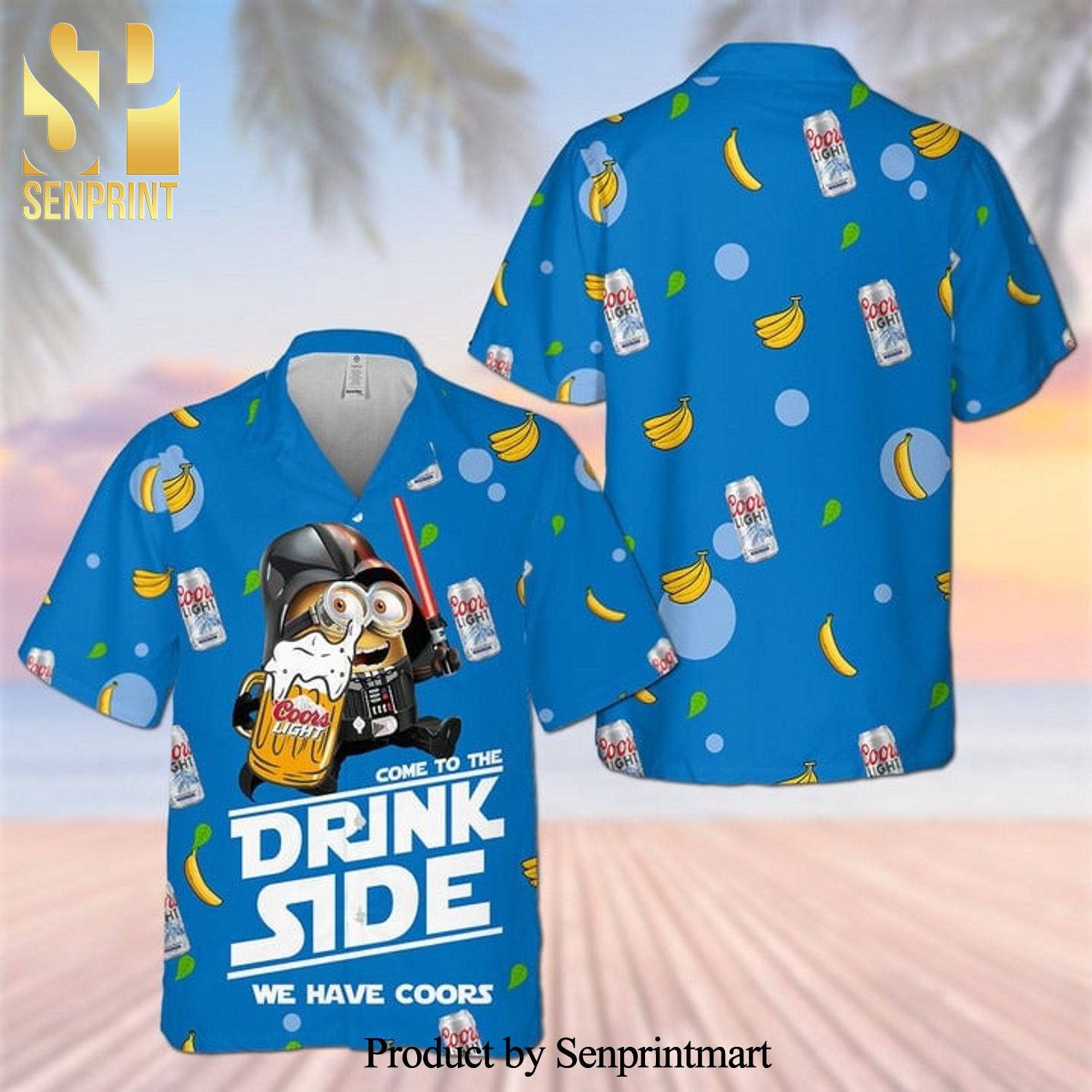 Minion Come To Drink Side We Have Coors Light Full Print Hawaiian Shirt