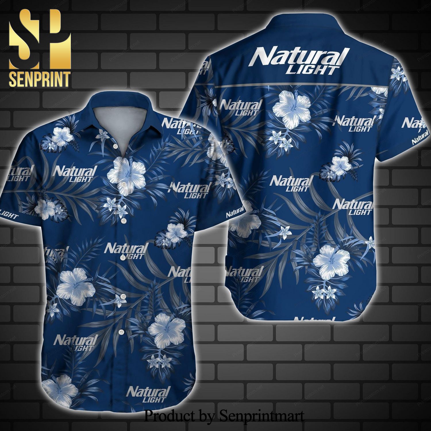 Natural Light Beer Street Style Hawaiian Shirt
