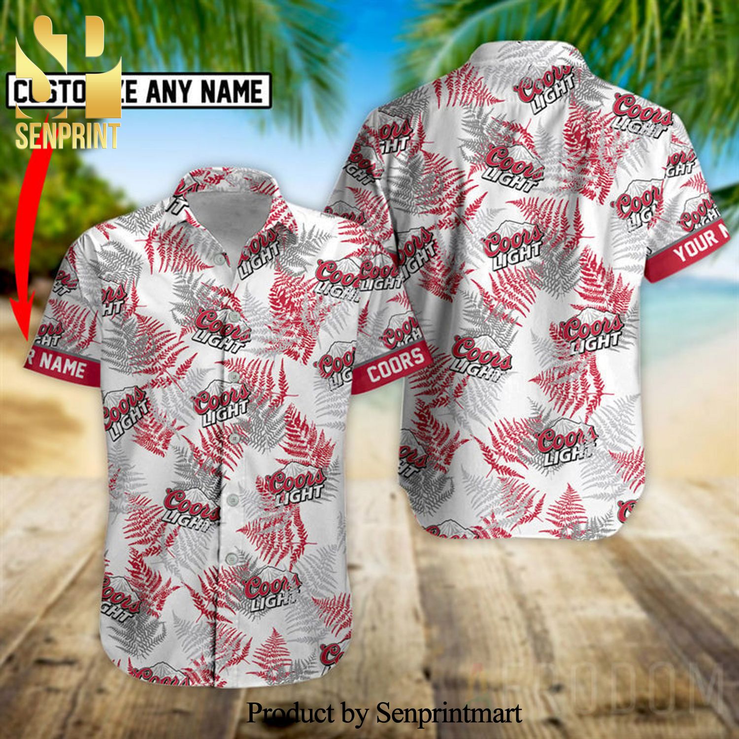 Personalized Tropical Basic Coors Light Best Combo All Over Print Hawaiian Shirt