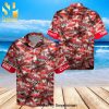 Personalized Tropical Hibiscus Fireball Whiskey High Fashion Full Printing Hawaiian Shirt