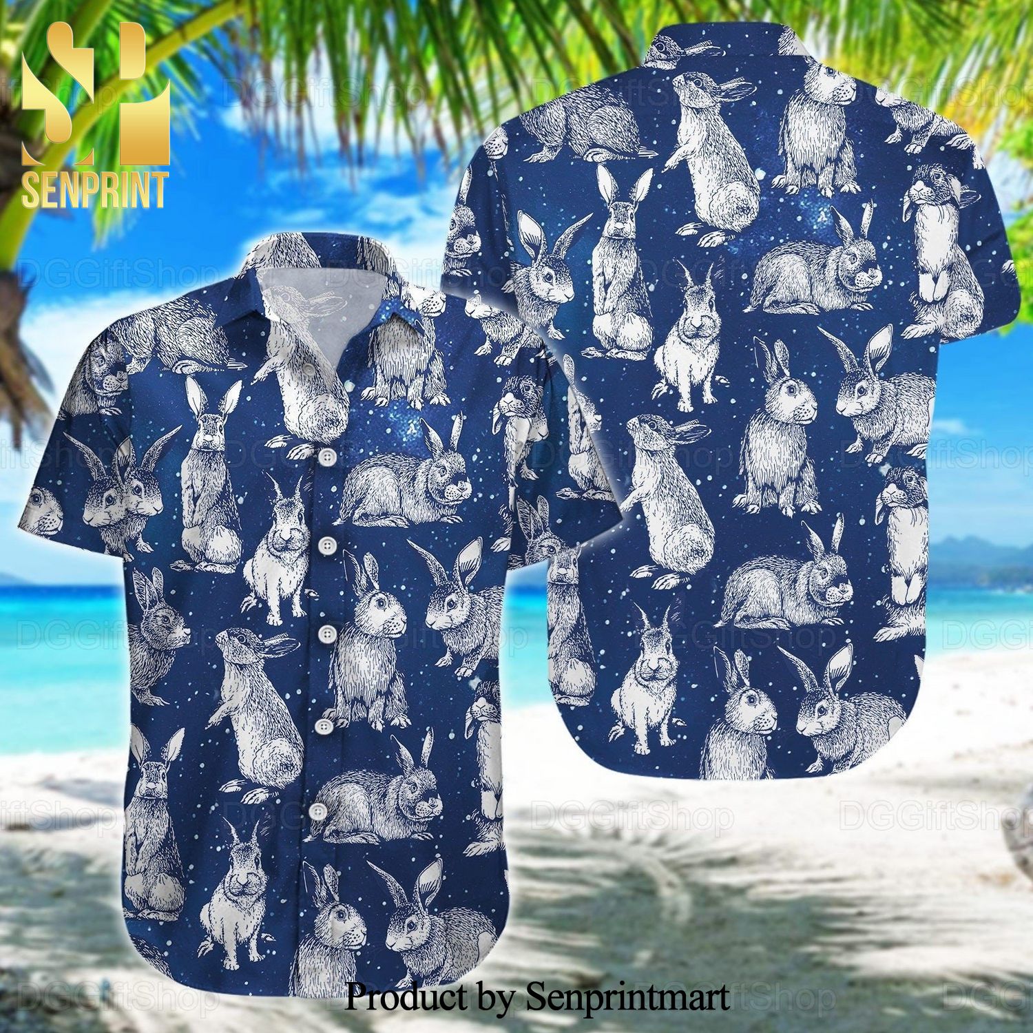 Rabbit High Fashion Full Printing Hawaiian Shirt