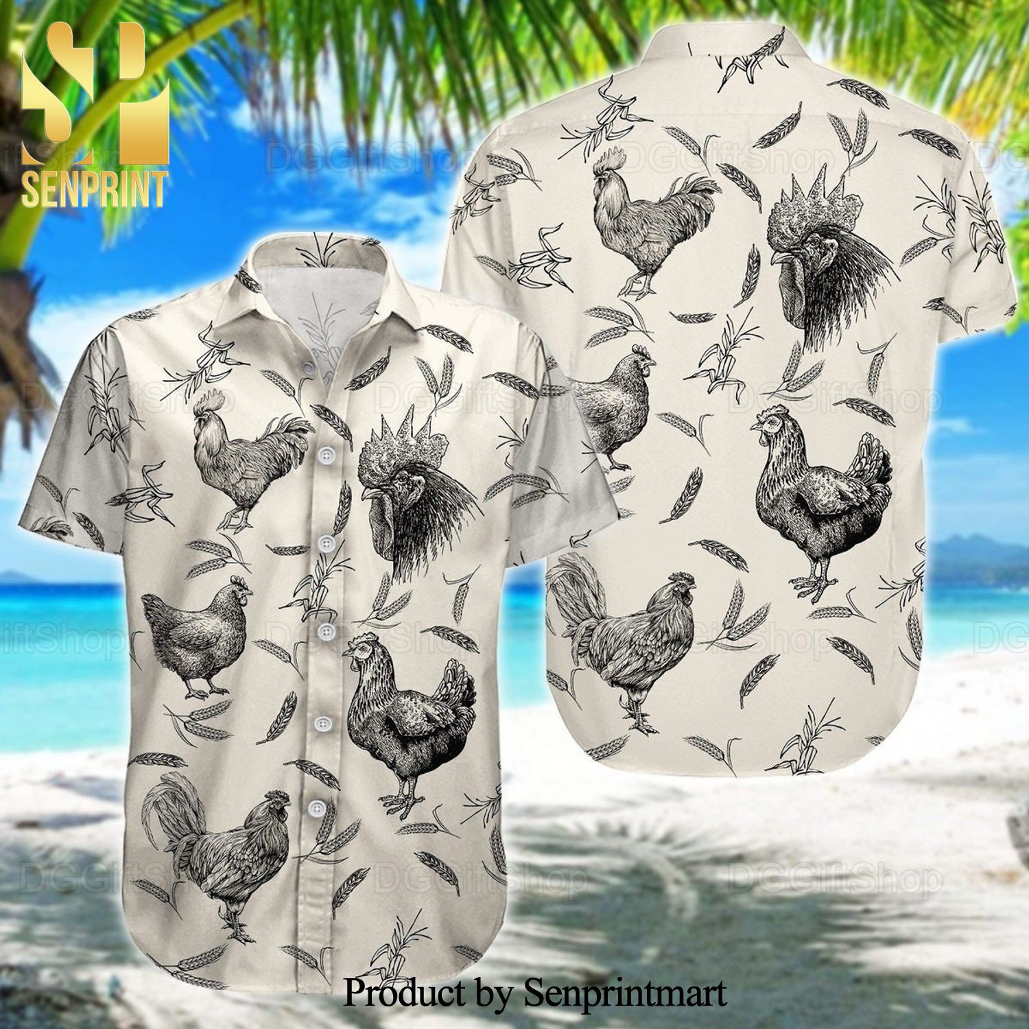 Rooster New Outfit Hawaiian Shirt