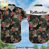 Rooster Tropical Leaves Hot Version All Over Printed Hawaiian Shirt