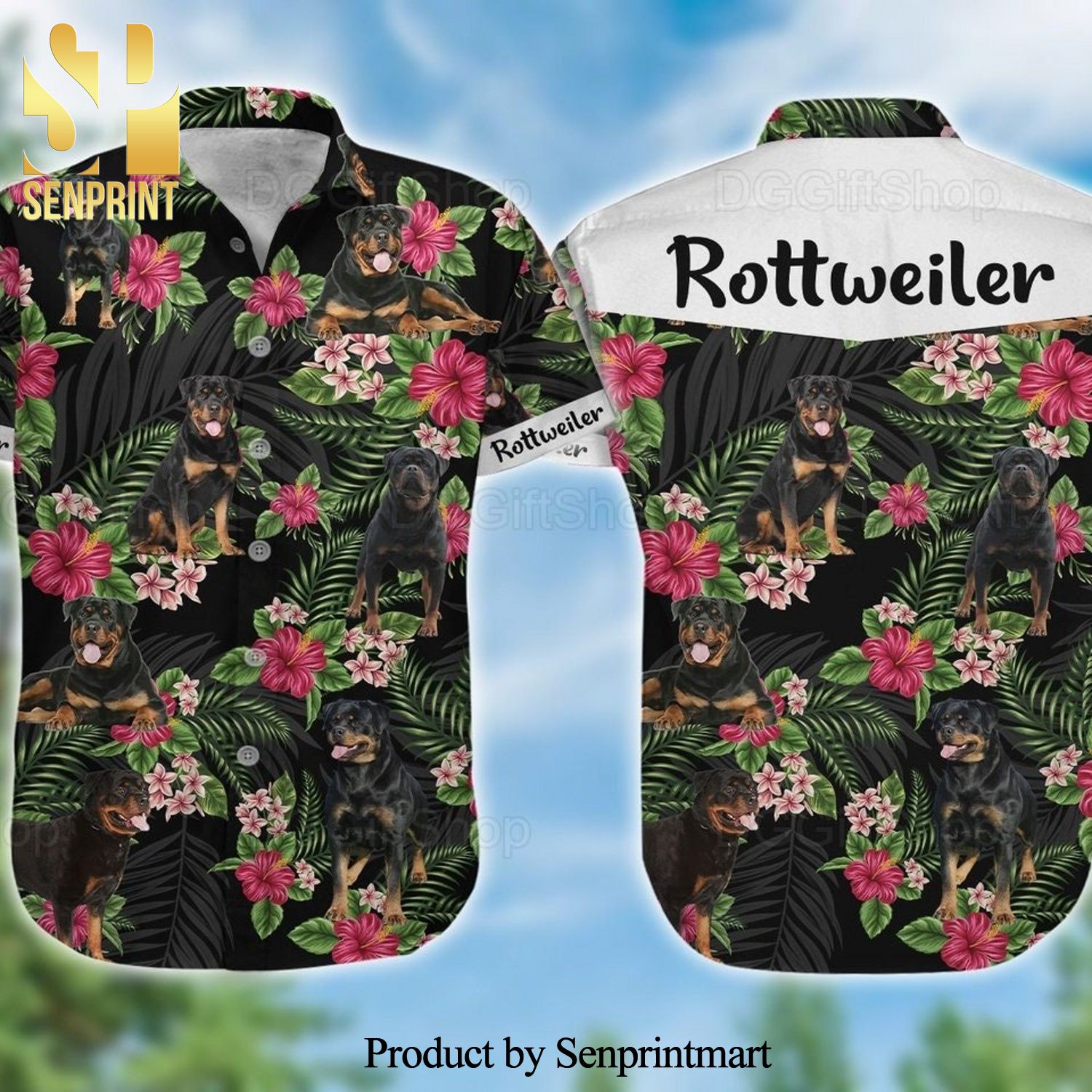 Rottweiler Best Combo 3D Hawaiian Shirt