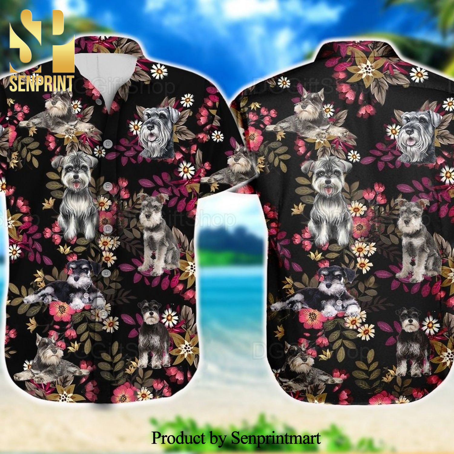 Schnauzer For Fans Hawaiian Shirt
