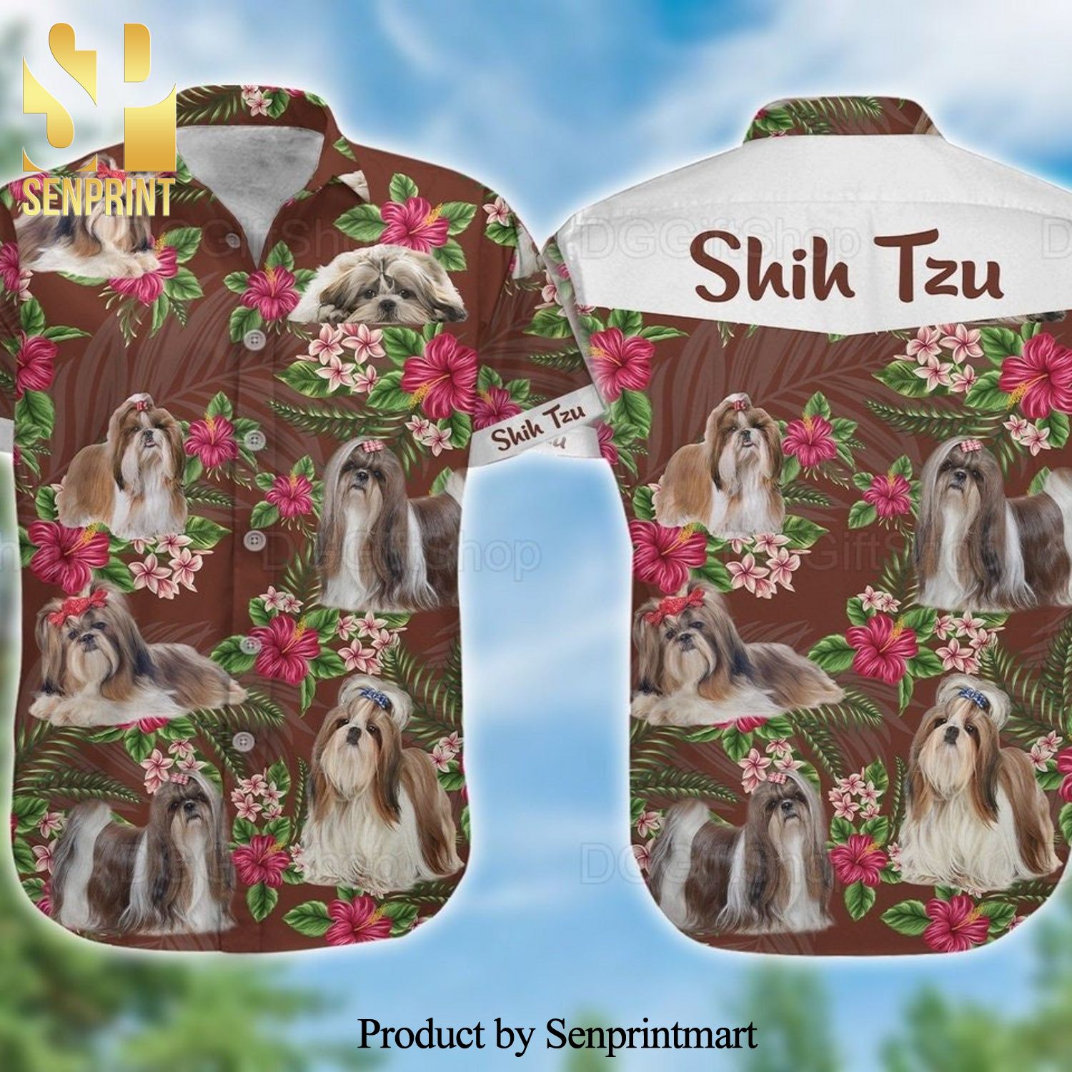 Shih Tzu Full Printing Hawaiian Shirt