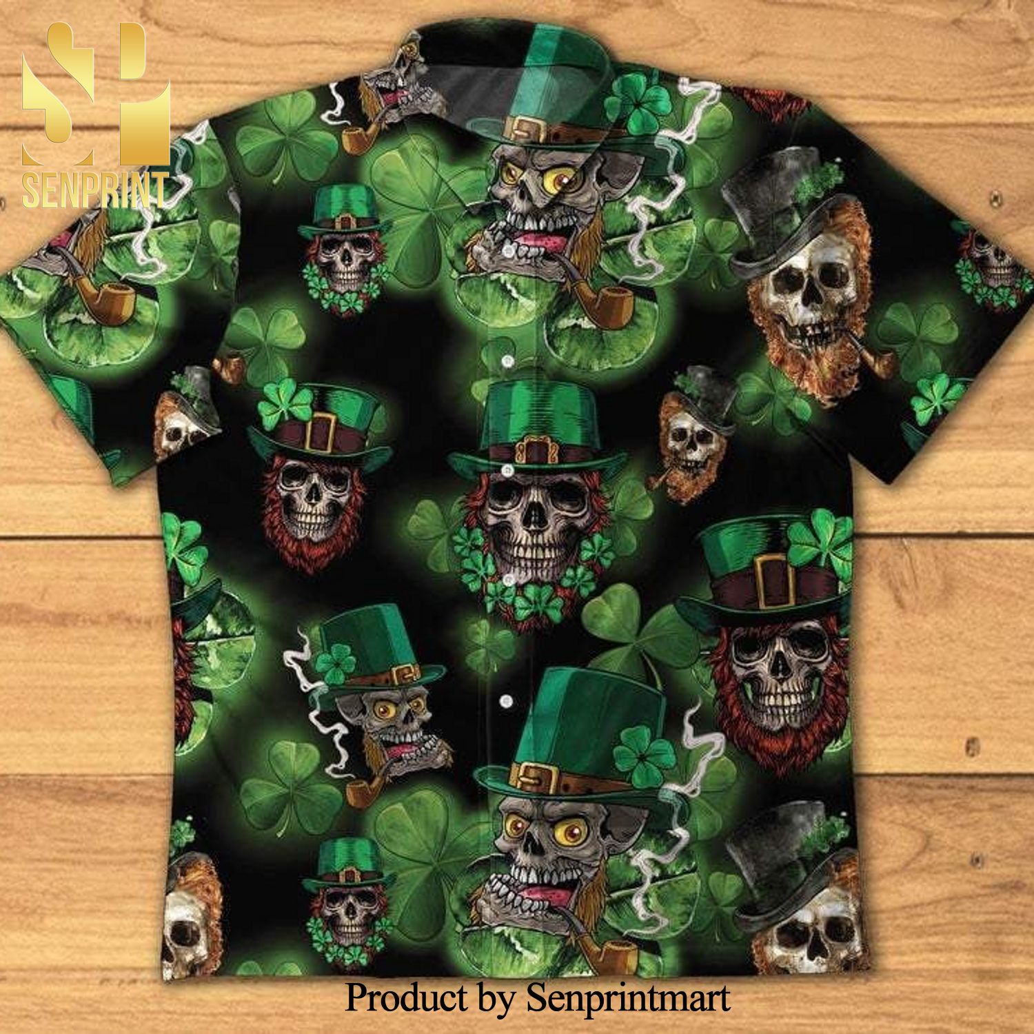 Skull Leprechaun Irish Happy St Patricks Day Hypebeast Fashion Hawaiian Shirt
