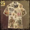Skull Skeleton Accordion Music Halloween Cool Version Full Print Hawaiian Shirt