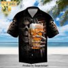 Skull Skeleton Surfing Hippie Style Hot Version All Over Printed Hawaiian Shirt