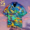 Skull Skeleton Surfing Hippie Style Hot Version All Over Printed Hawaiian Shirt