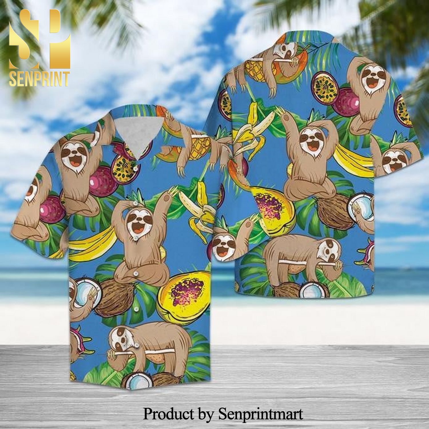 Sloth Love Fruit Hypebeast Fashion Hawaiian Shirt