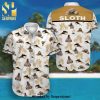 Sloth Tropical Island Palm Tree Full Printing Hawaiian Shirt