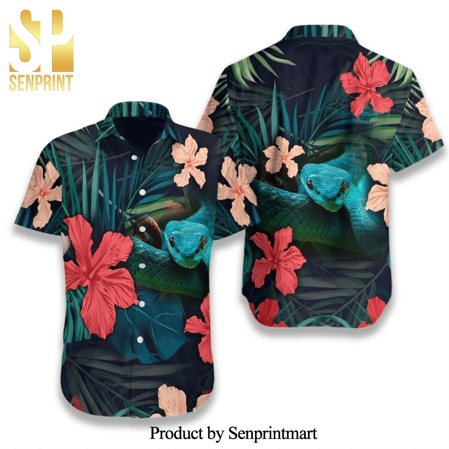 Snake Summcer Collection Hawaiian Shirt