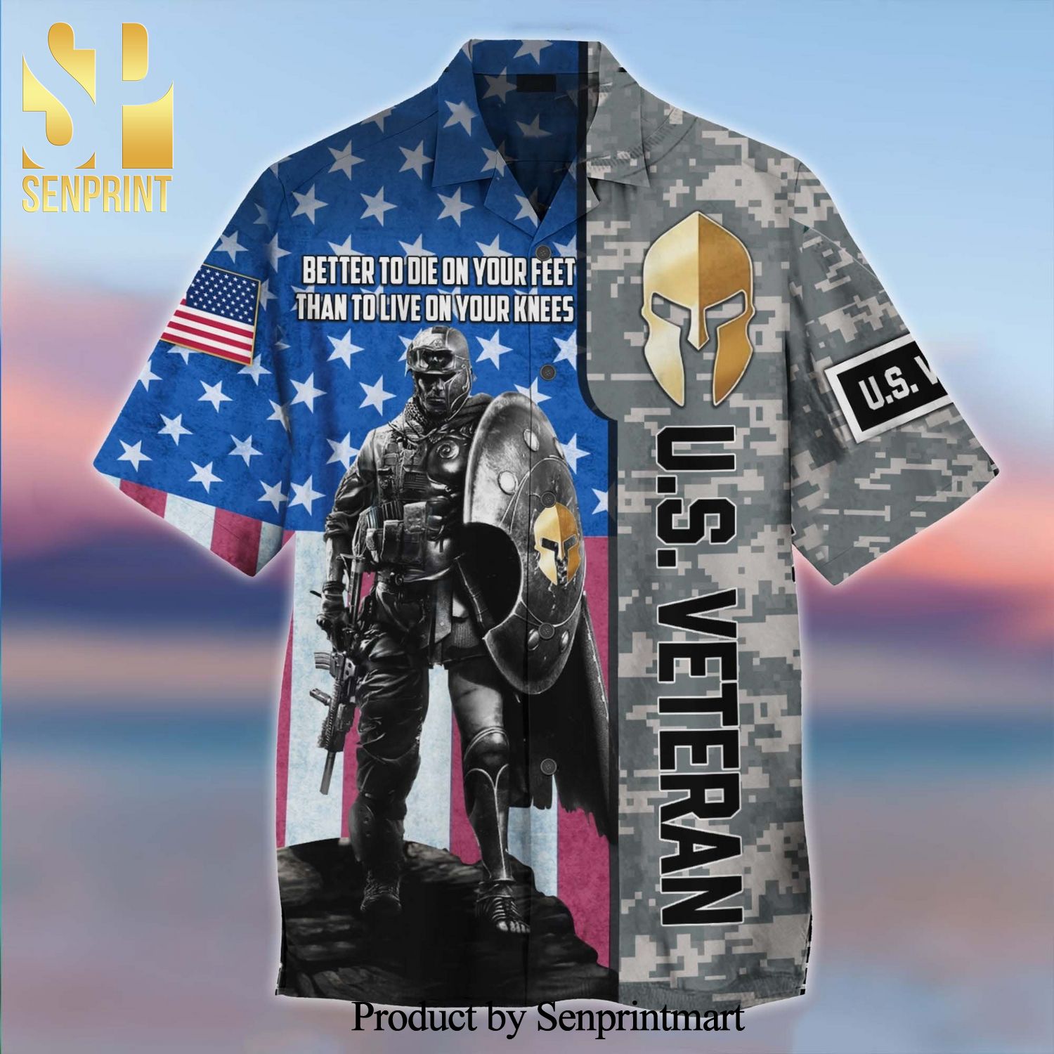 Soldier US Veteran Hot Outfit All Over Print Hawaiian Shirt