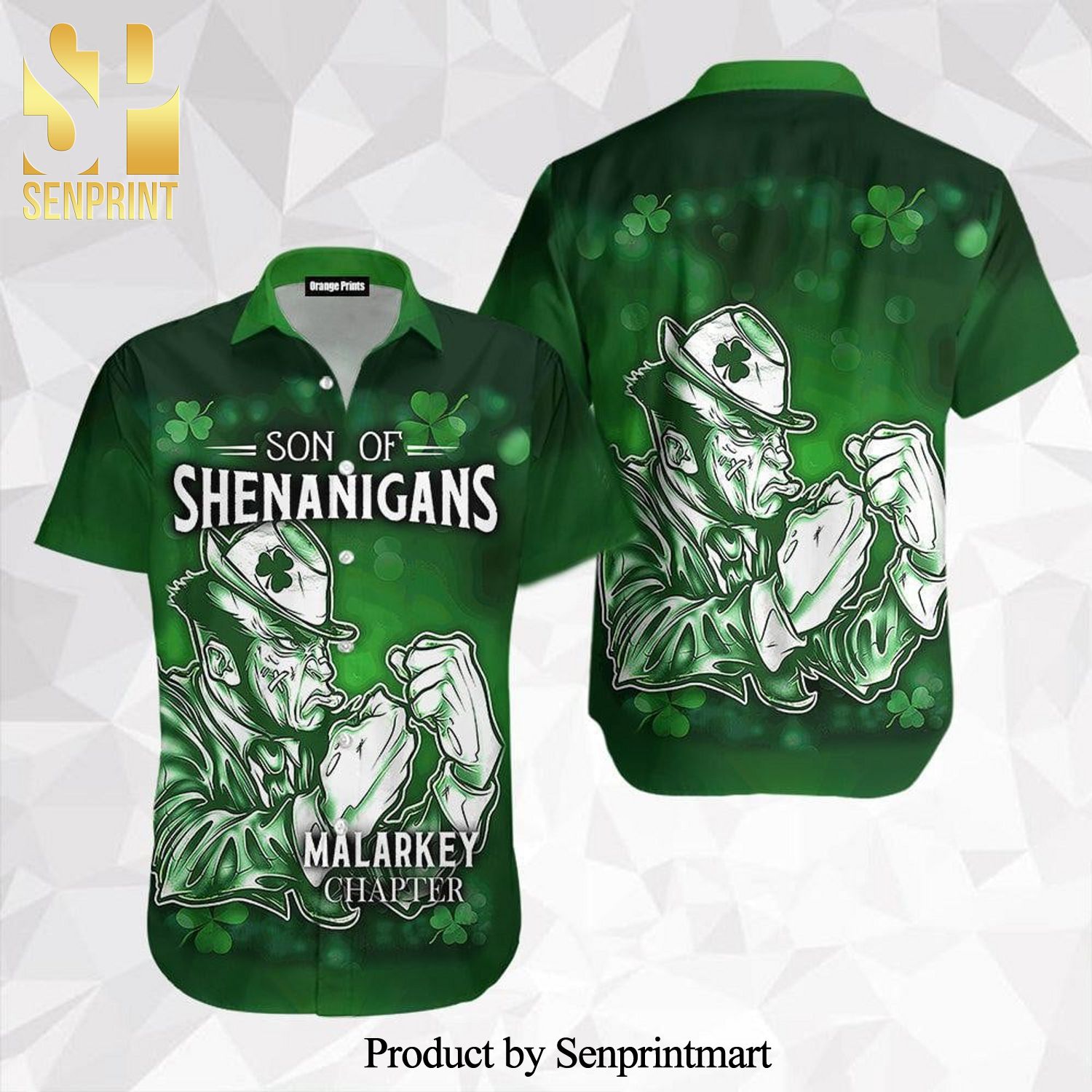 Son Of Shenanigans Irish St Patrick Day High Fashion Full Printing Hawaiian Shirt
