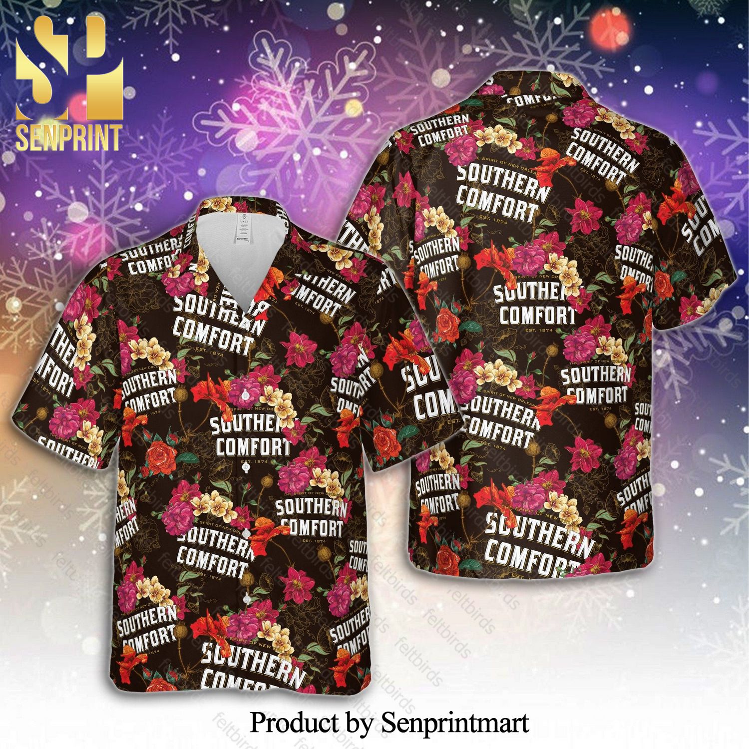 Southern Comfort American Whiskey Unisex Awesome Outfit 3D Hawaiian Shirt