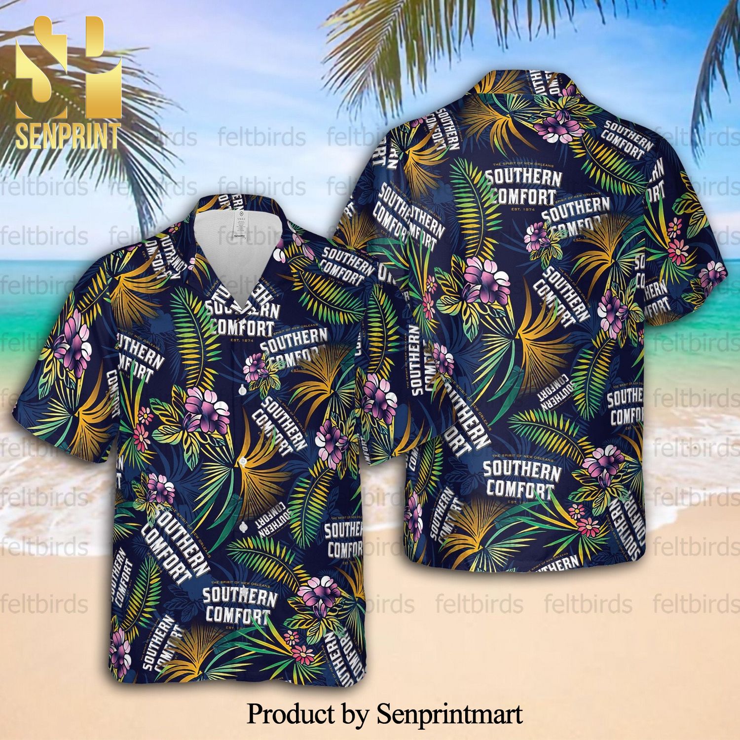 Southern Comfort American Whiskey Unisex Hot Version Hawaiian Shirt