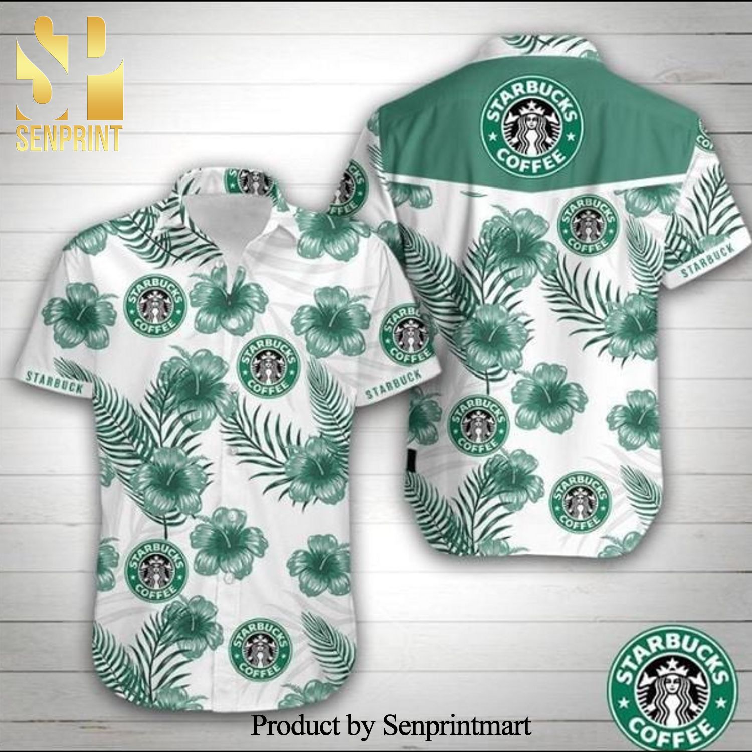 Starbucks Coffee Hot Outfit Hawaiian Shirt