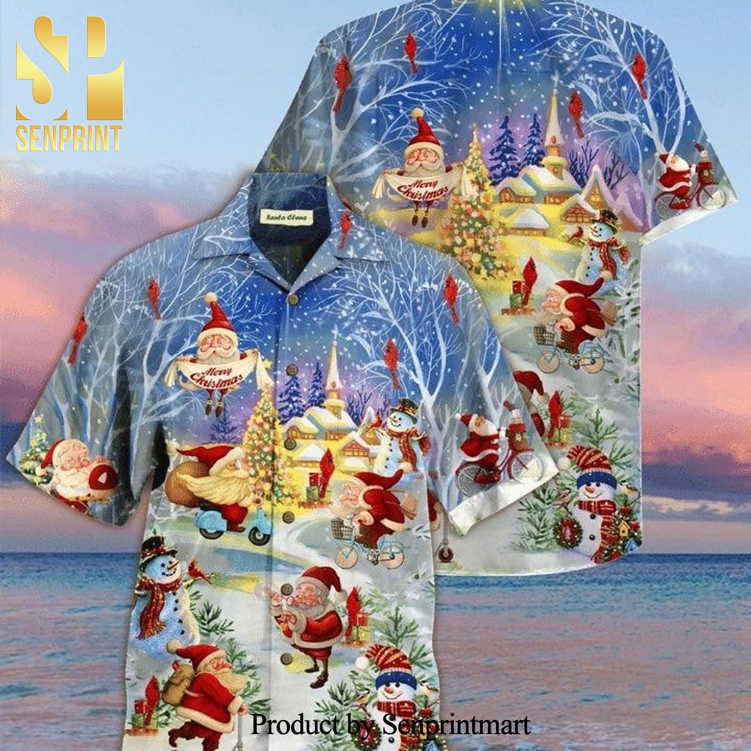 Stay Cool Santa Claus New Type Hawaiian Shirt