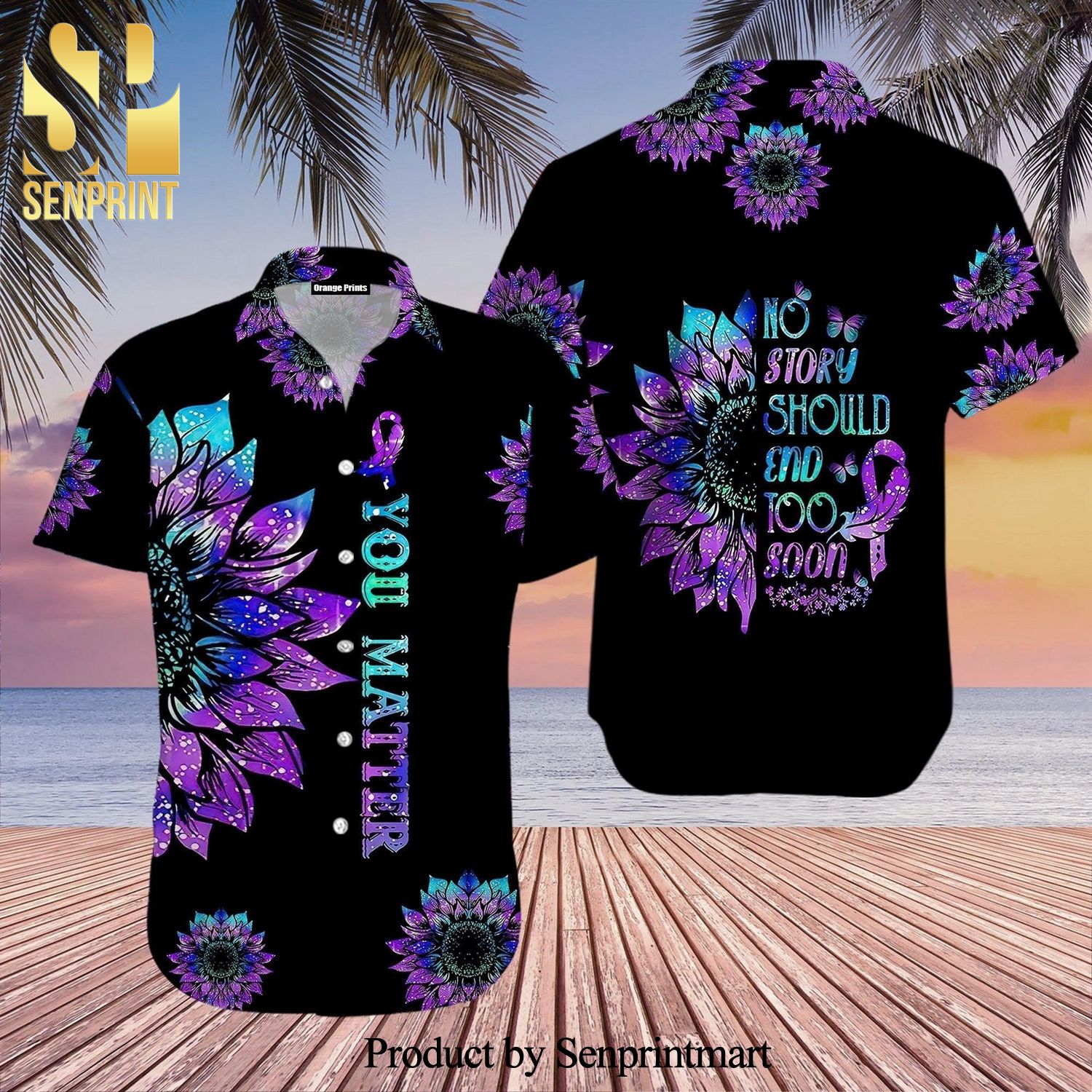 Suicide Prevention Awareness Best Outfit Hawaiian Shirt