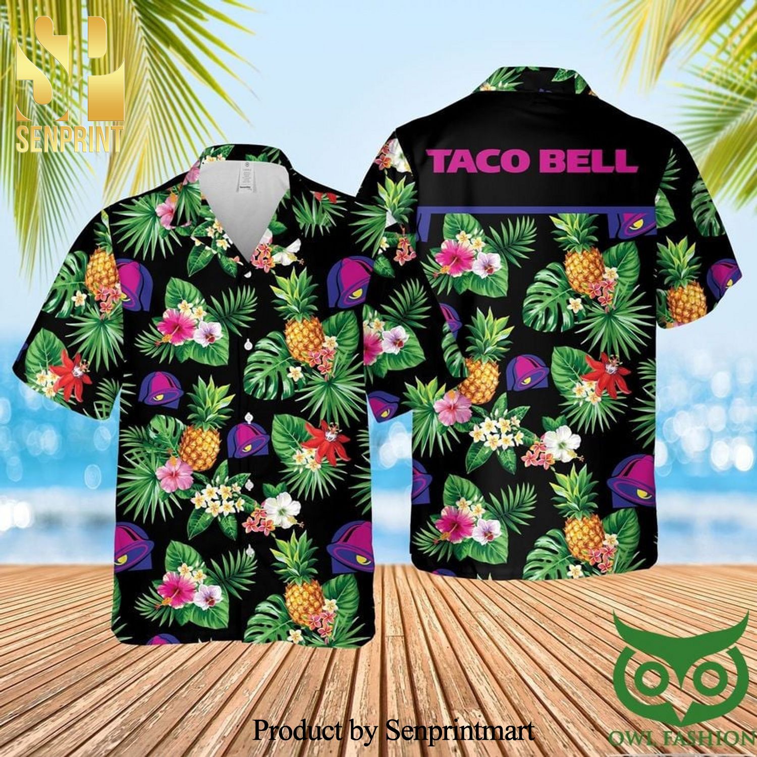 Taco Bell Best Combo 3D Hawaiian Shirt