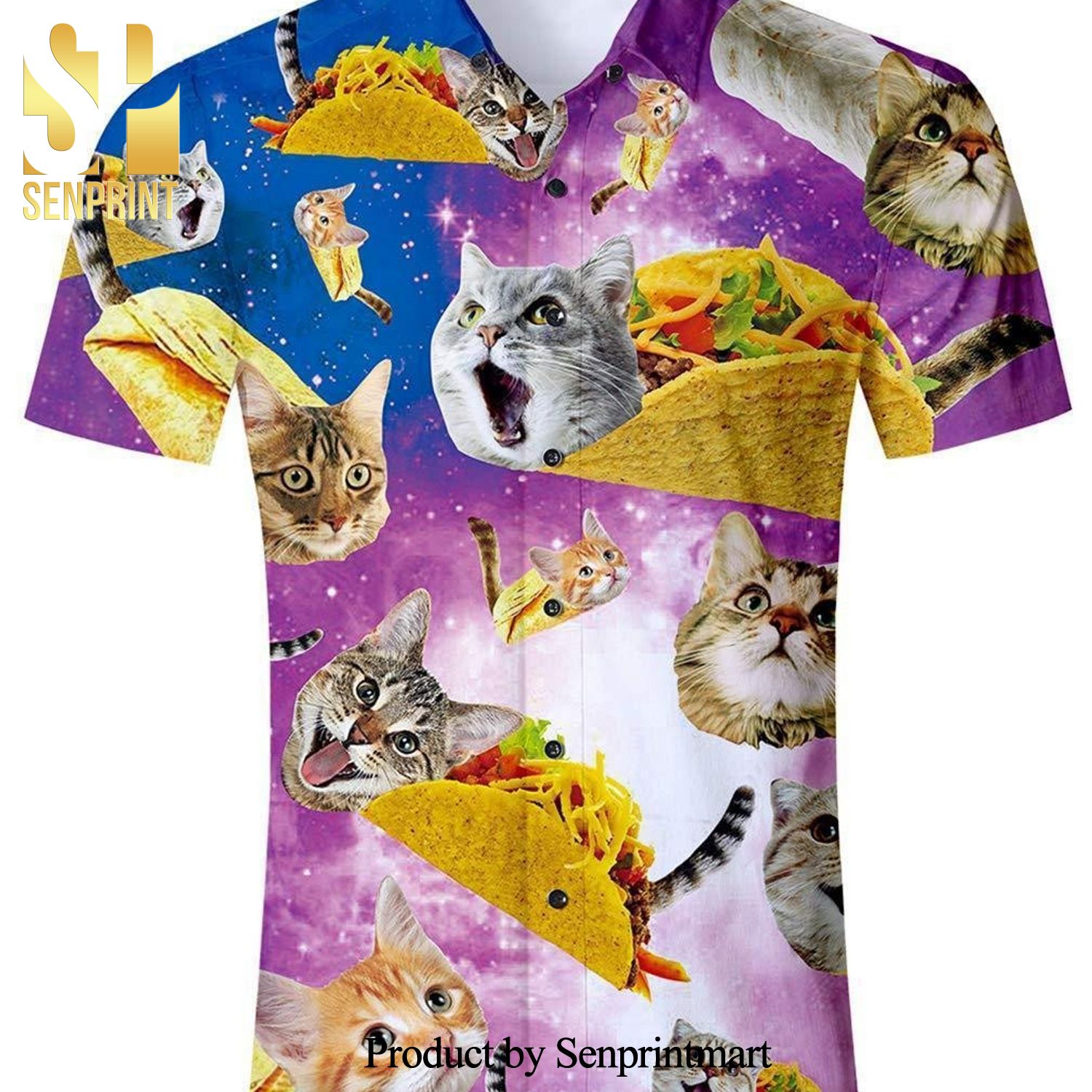 Taco Cats Best Combo All Over Print Hawaiian Shirt
