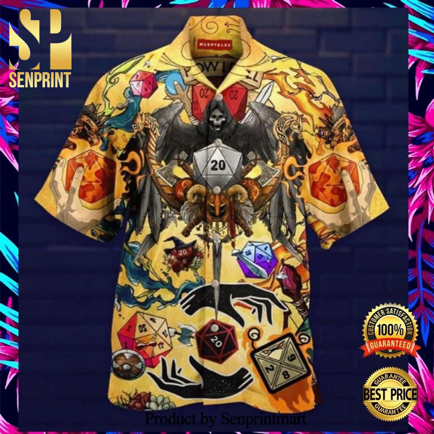 Take A Chance And Roll The Dice 3D Hawaiian Shirt