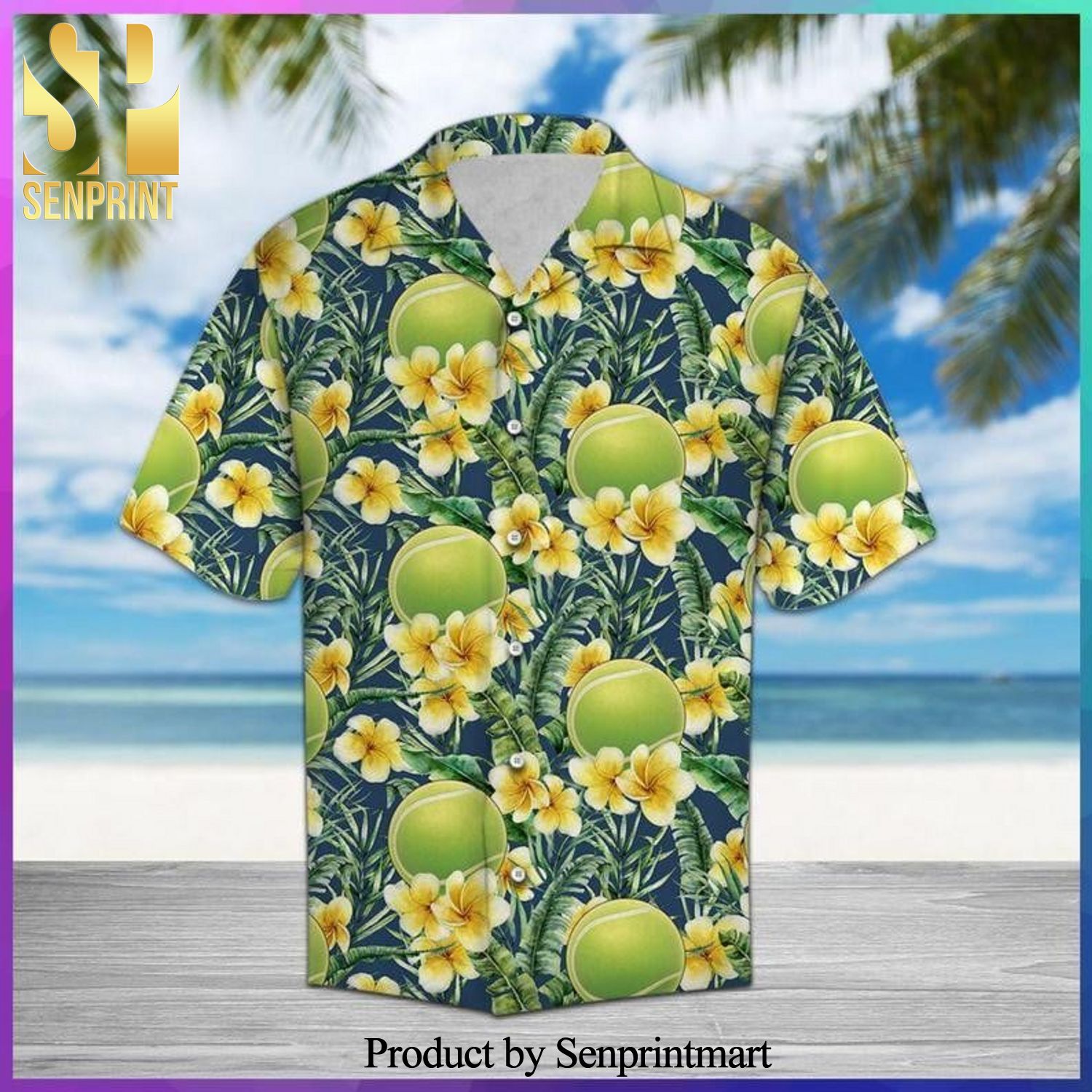 Tennis Frangipani For Vacation Hawaiian Shirt