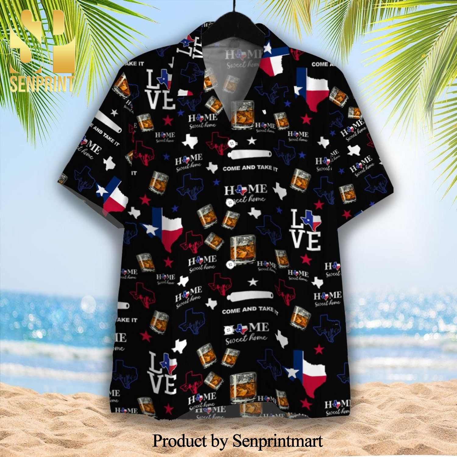 TEXAS – Bourbon Whiskey New Type Hawaiian Shirt