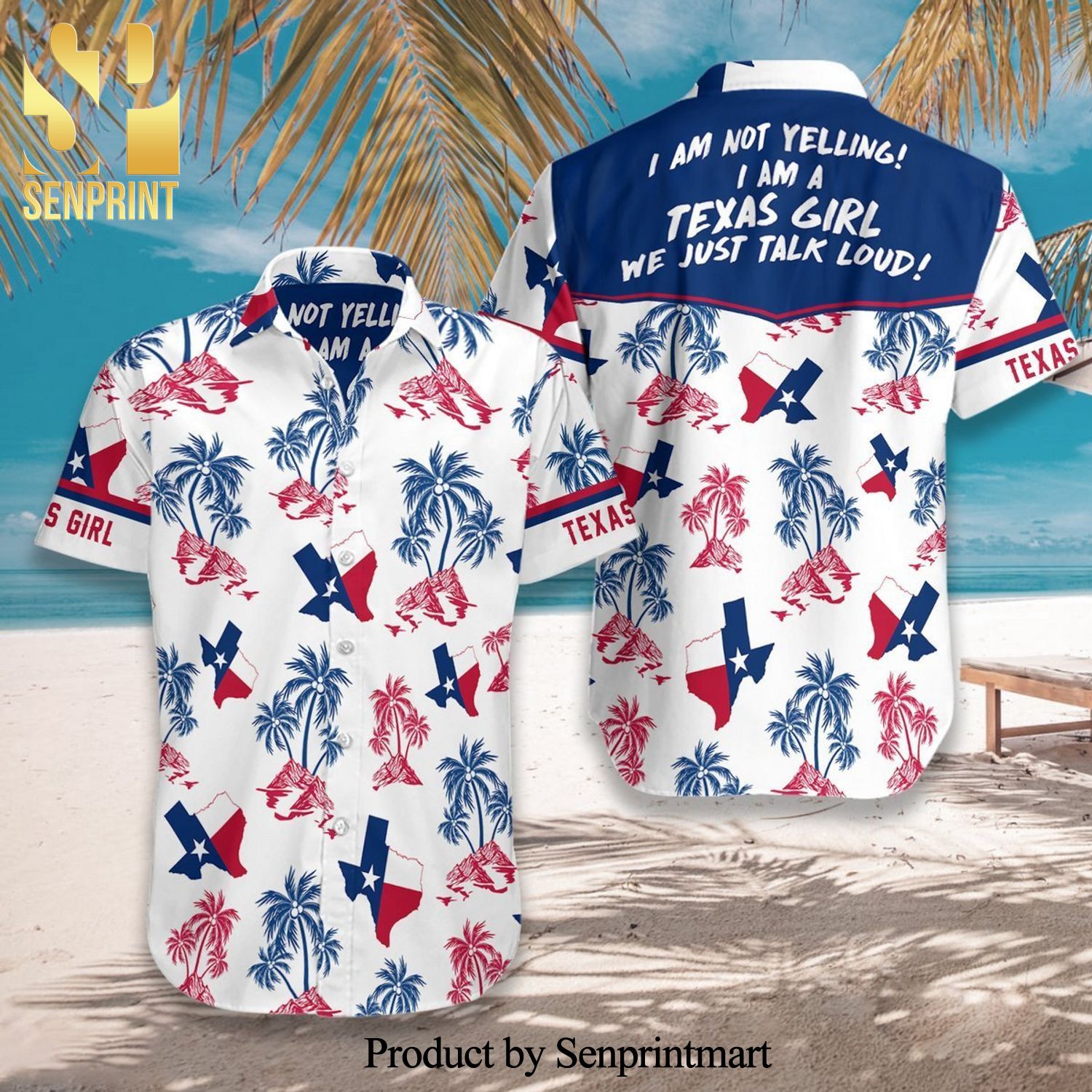 Texas Girl 3D Hawaiian Shirt
