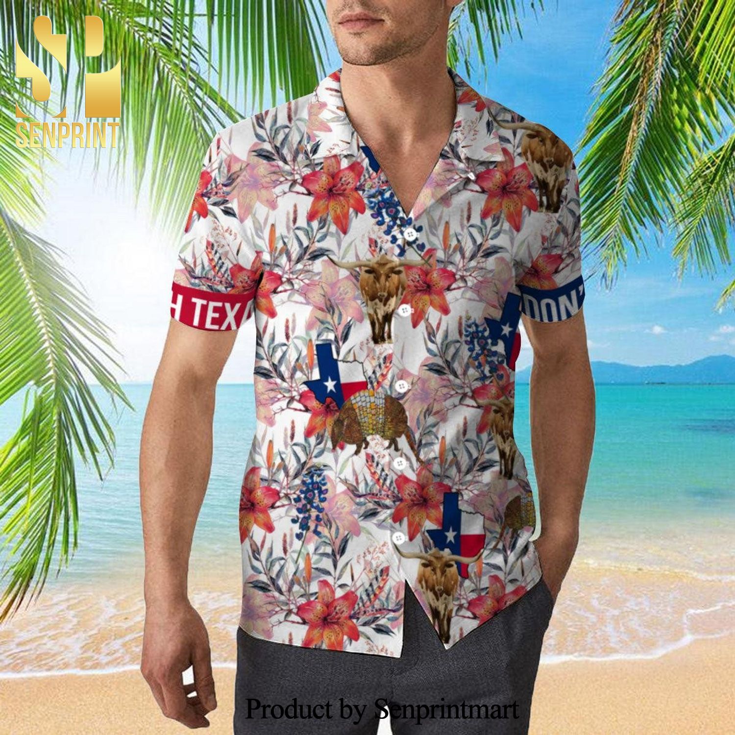 Texas Longhorn Hot Outfit Hawaiian Shirt