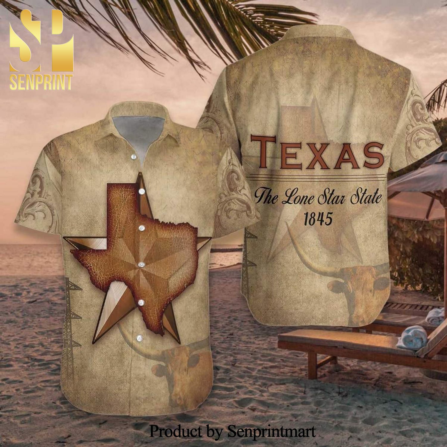 Texas The Lone Star For Holiday Hawaiian Shirt