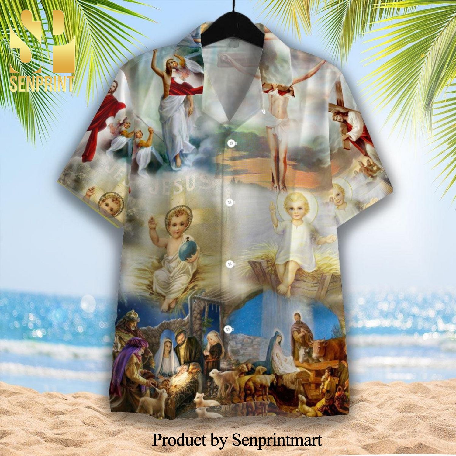 The Born Of Jesus Hot Fashion 3D Hawaiian Shirt