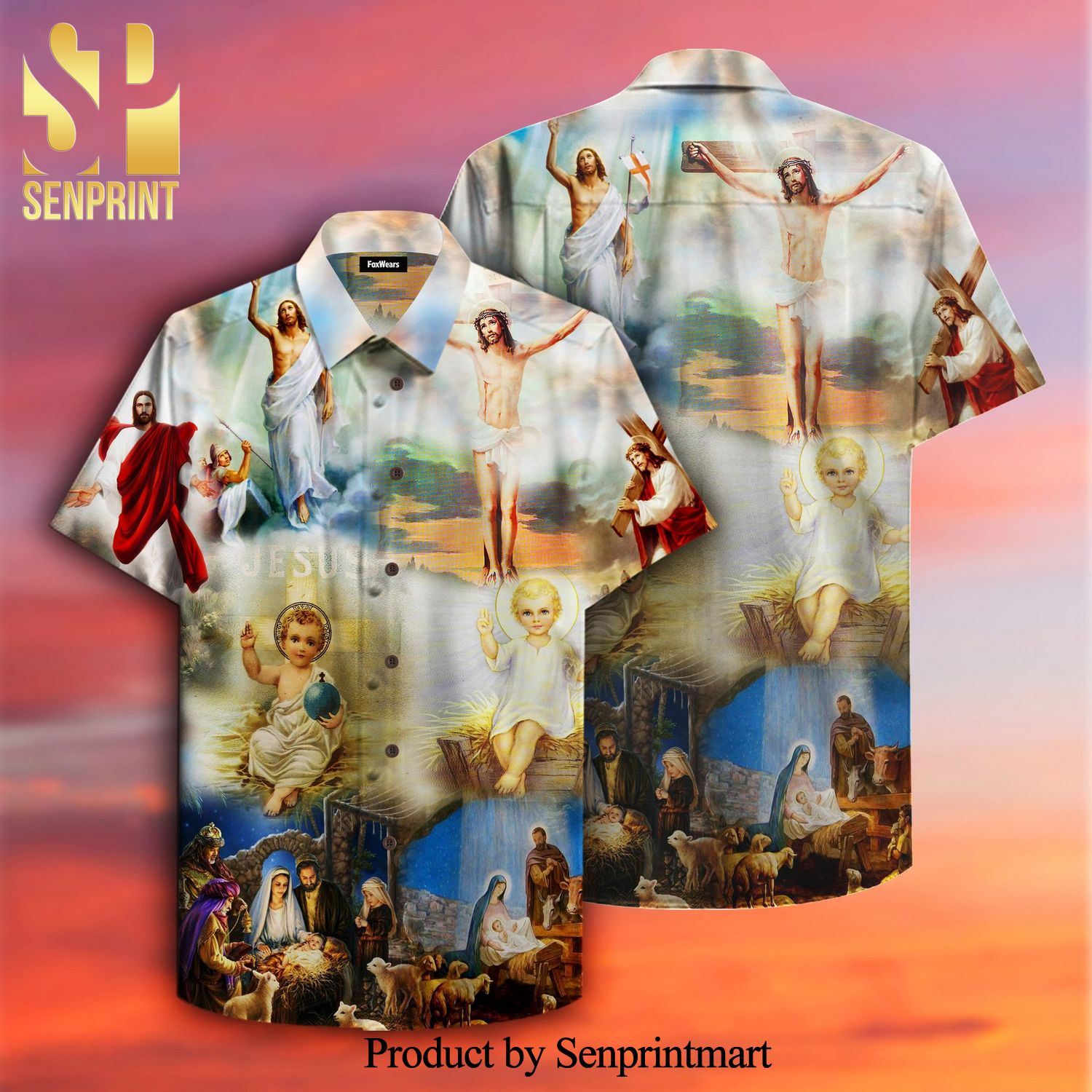 The Born Of Jesus Street Style All Over Print Hawaiian Shirt
