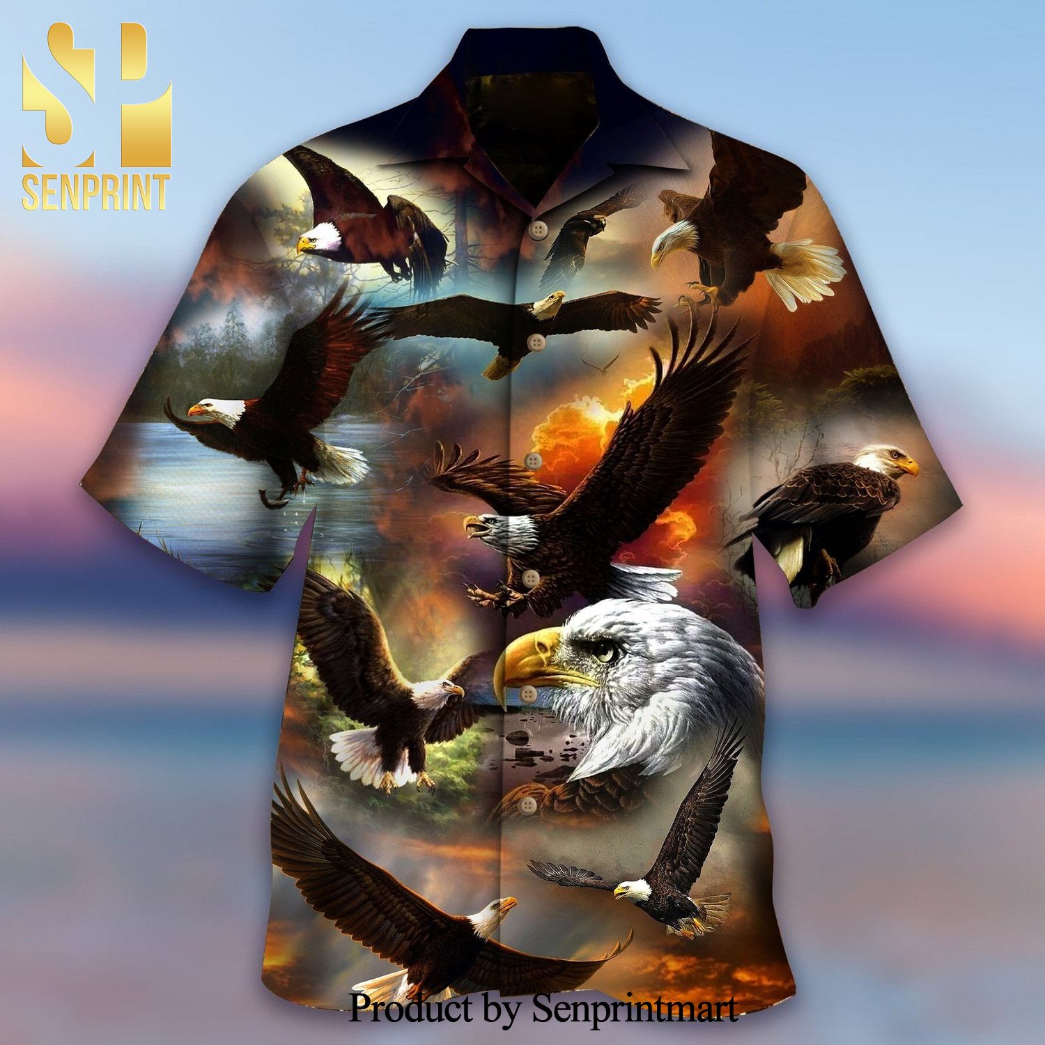 The Eagle Soars New Style Full Print Hawaiian Shirt