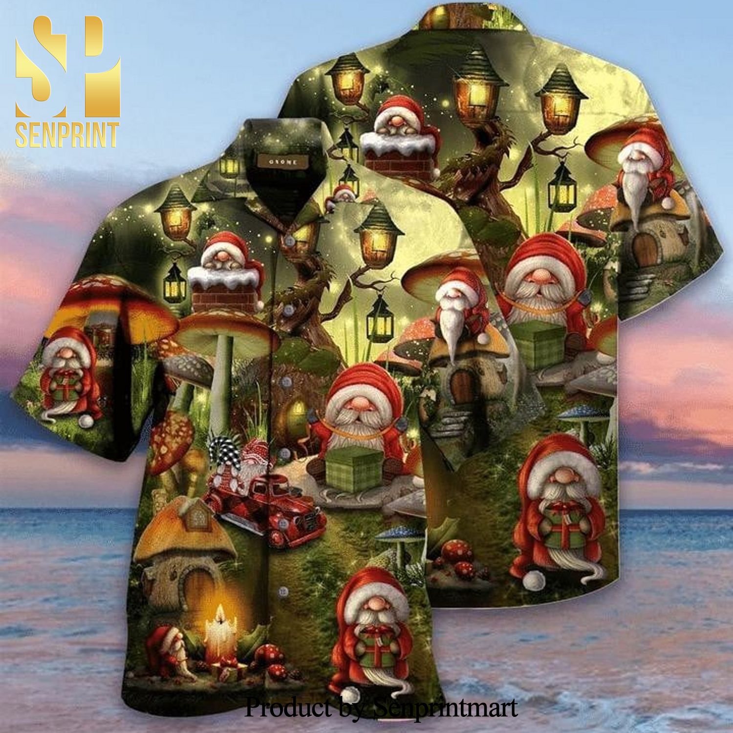 The Gift Of The Gnome Christmas Full Printing Hawaiian Shirt