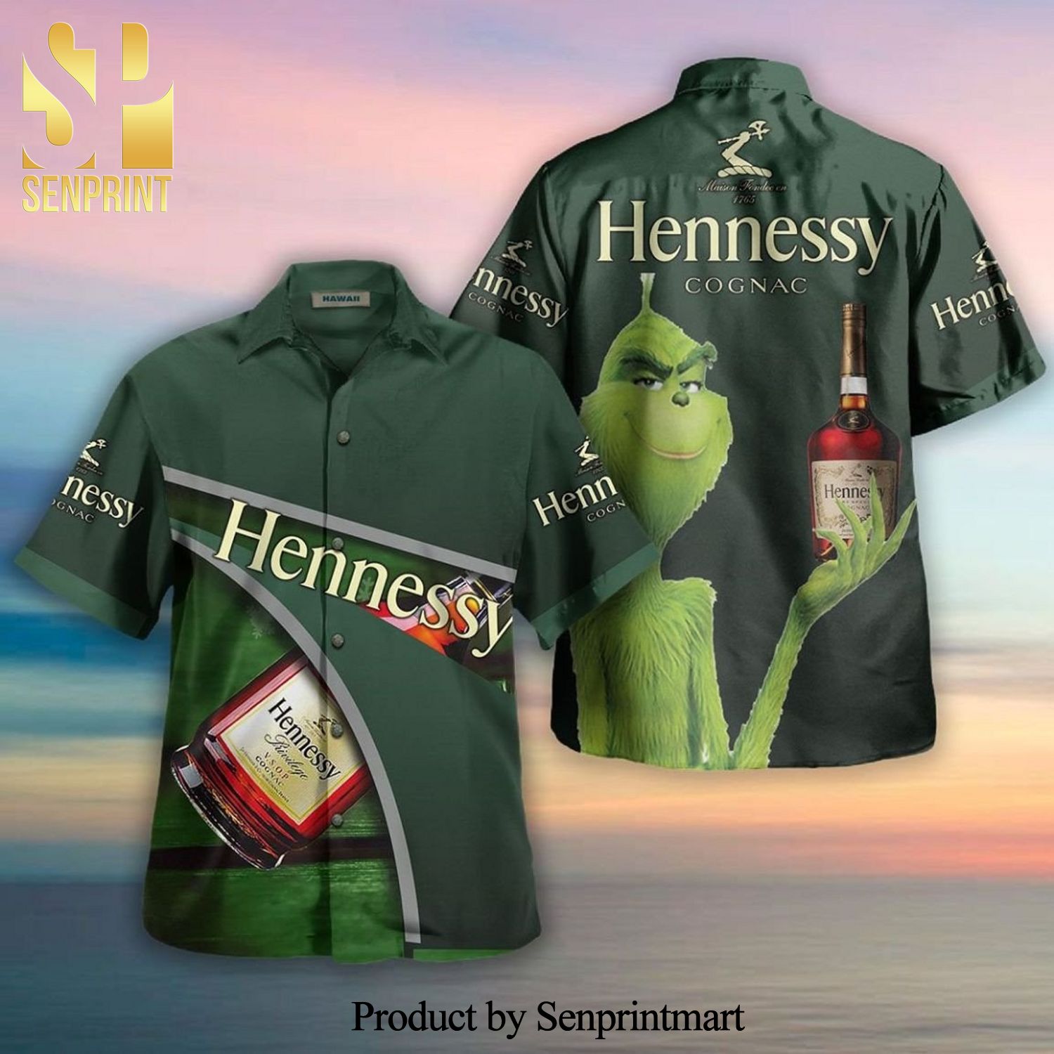 The Grinch Hennessy Gognac New Fashion Hawaiian Shirt