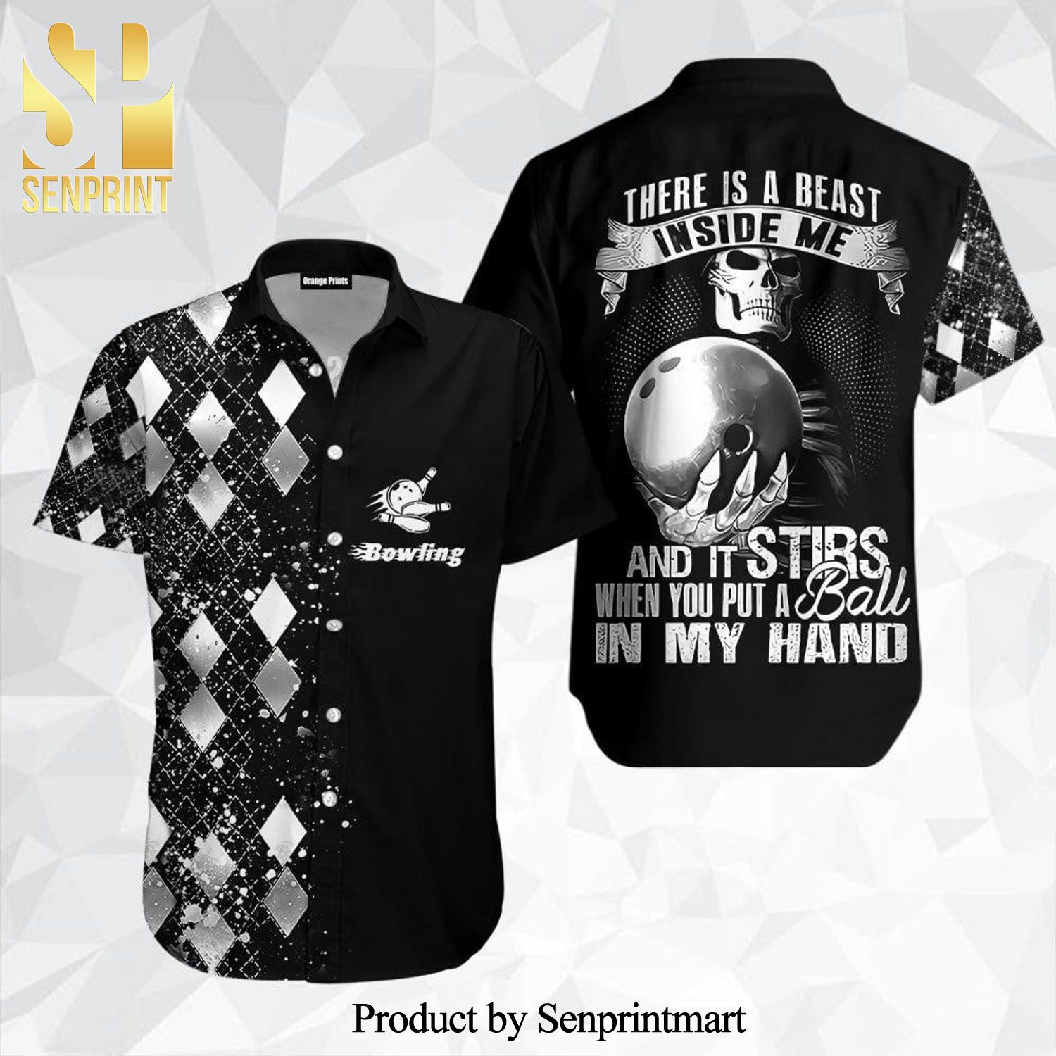 There Is A Beast Inside Me Silver Bowling Hot Fashion Hawaiian Shirt