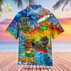 Tiki Happy Surfing Day With Tiki Bar All Over Print Hawaiian Shirt