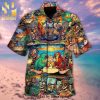 Tiki Wakaka Aloha Funny Dinosaur Summcer Collection Hawaiian Shirt