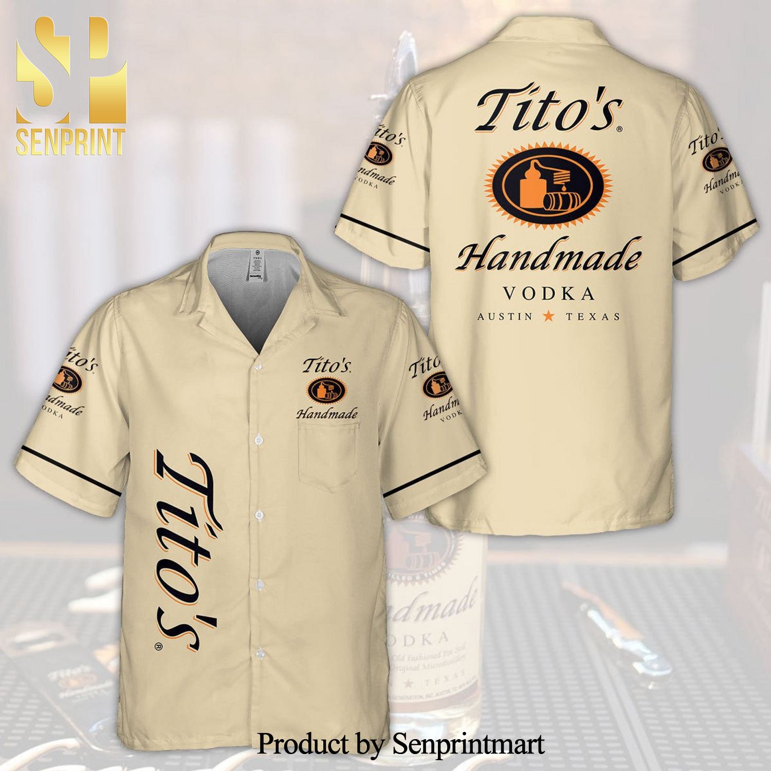 Tito’s Handmade Vodka Street Style All Over Print Hawaiian Shirt