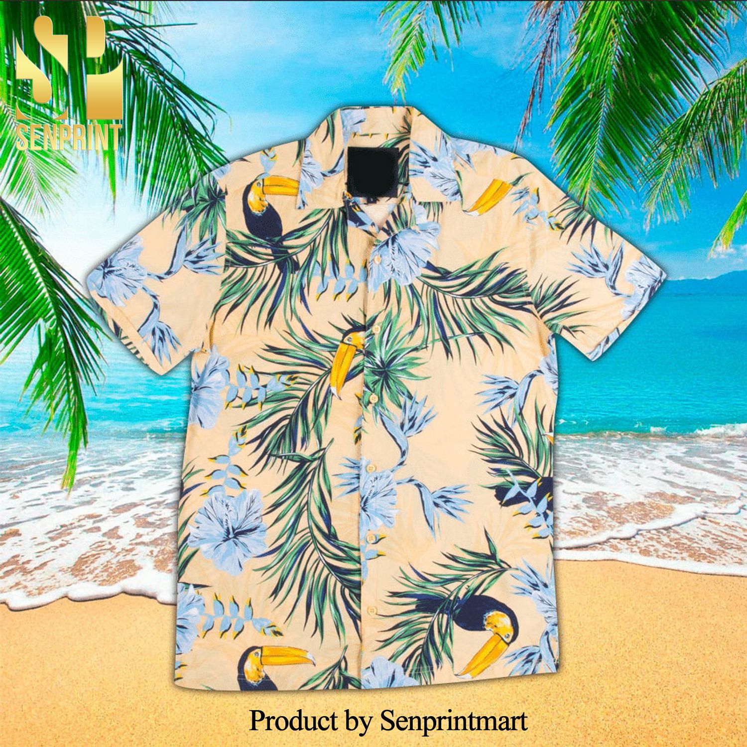 Toucan Tropical Flower New Fashion Hawaiian Shirt