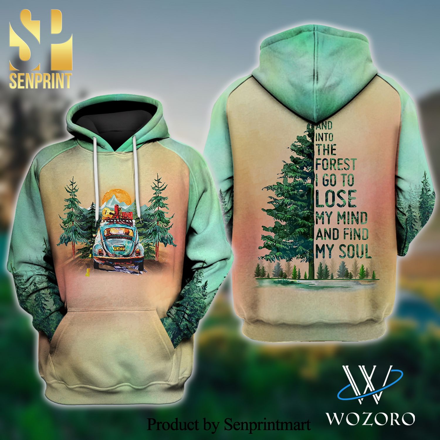 And Into The Forest I Go Car Camping Classic Full Print Shirt