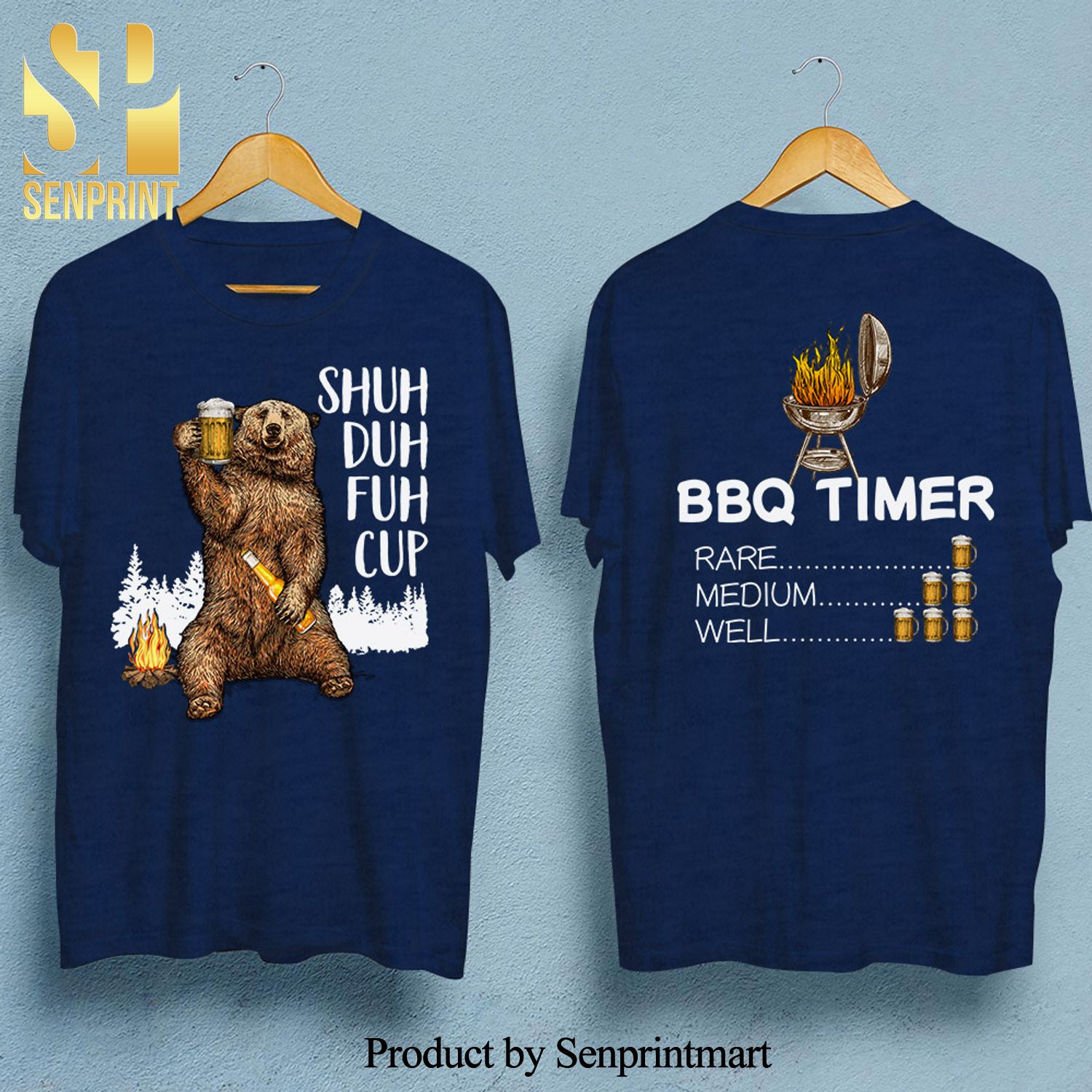 BBQ Timer Shuh Duh Fuh Cup Camping Unisex Full Printed Shirt