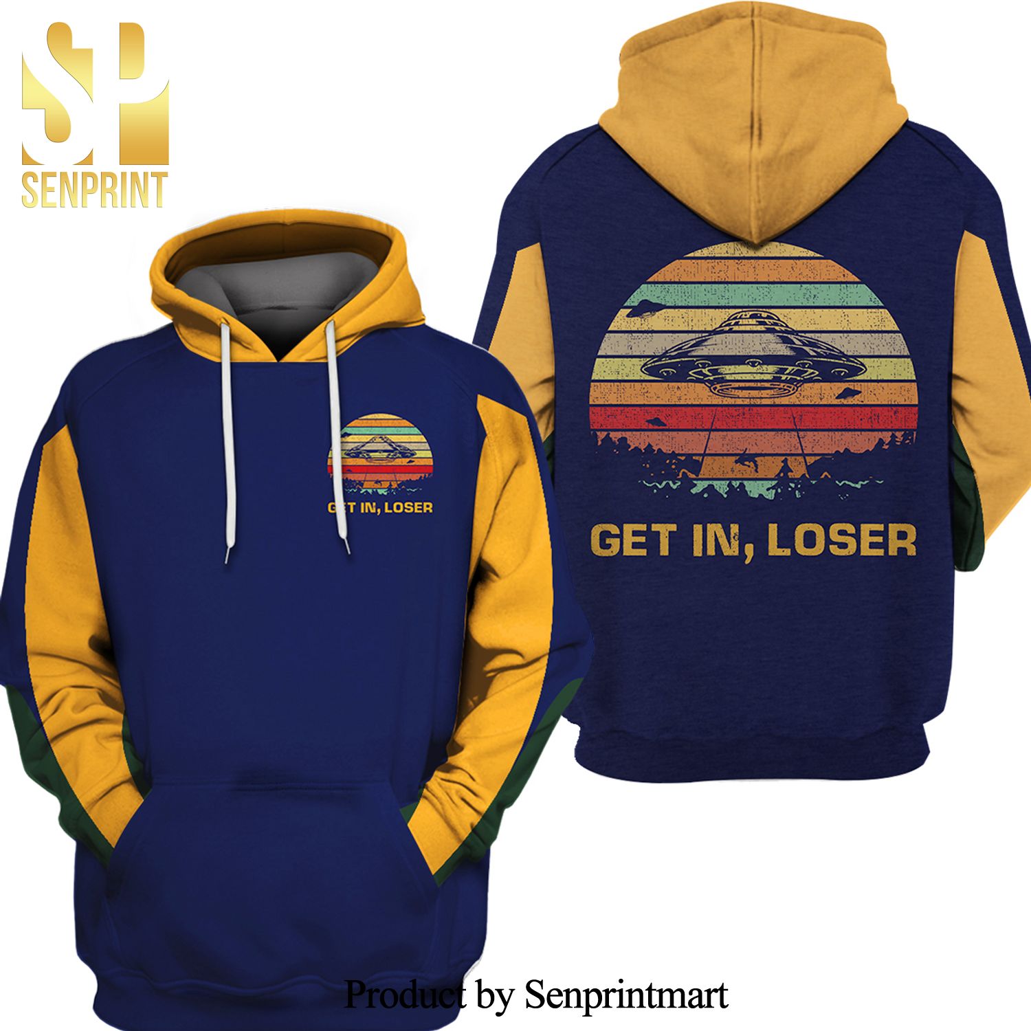 Get In Loser Vintage Camping Full Print Shirt