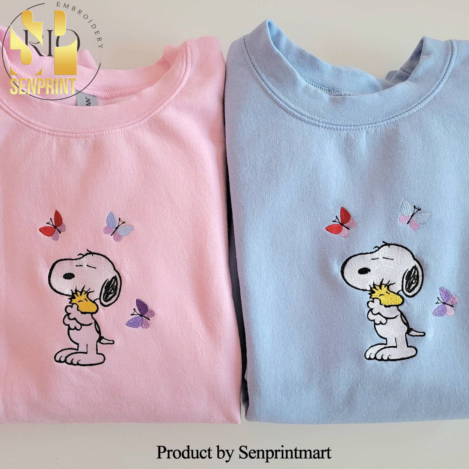 A Warm Embrace Of Snoopy Embroidered Shirt Snoopy sweatshirt embroidered snoopy sweatshirt womens snoopy sweater