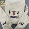 Appa Avatar Inspired Embroidered T-Shirt – Cute Appa Inspired Hoodie – Couple Matching Shirt Embroidery Sweater Cartoon Sweatshirt