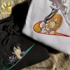 Asuna Kirito Couple Matching Embroidered Shirt Best Anime Embroidery Hoodie Crewneck Christmas Trending Cartoon Anime Embroidery