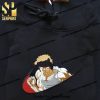 Baki Anime Embroidered Hoodie Custom Embroidered Hoodie Gym Workout Hoodie